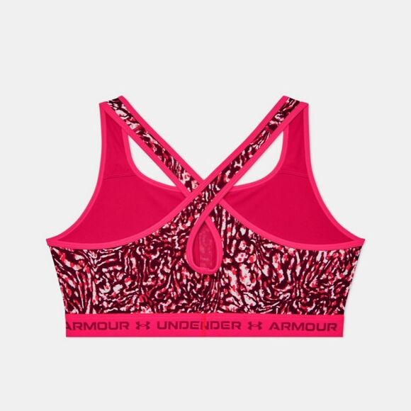 NWT Under Armour Sports Bra Hot Pink 2X 42DD - Picture 2 of 8
